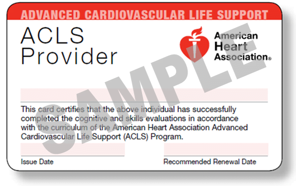 acls provider card