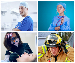 doctor nurse dentist firefighter